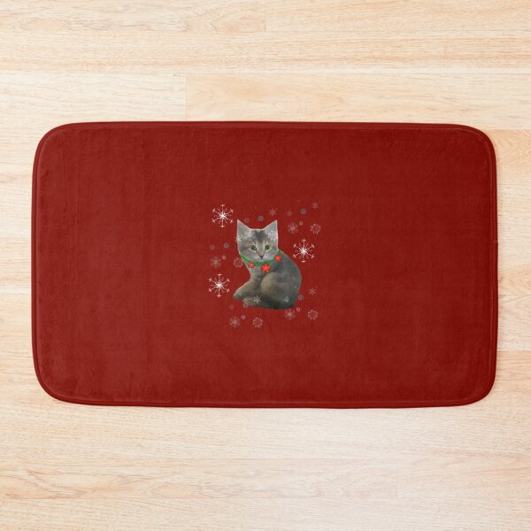 Item preview, Cute Kitten in snow flakes winter holiday 	 for all ages	 designed and sold by anbmudyxlv64.
