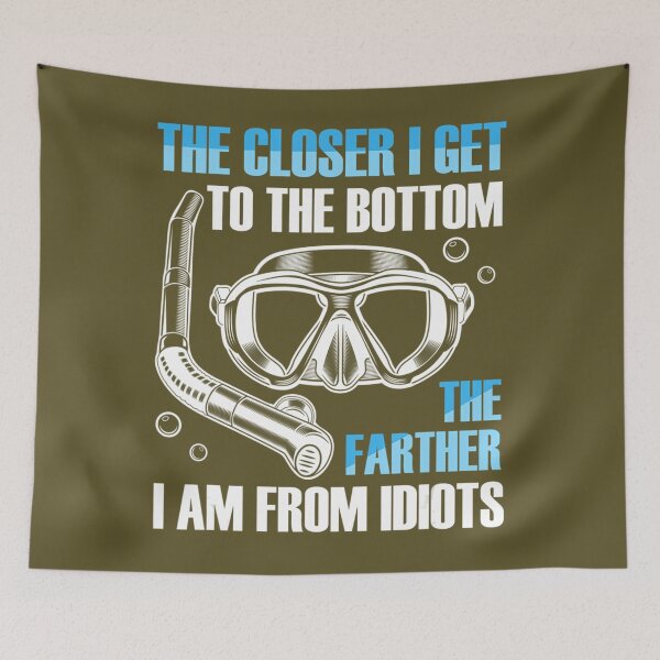 Item preview, Funny Scuba Diver Mask Diving Underwater Snorkel Ocean Reef 		 designed and sold by xdhdmzgxlo41.