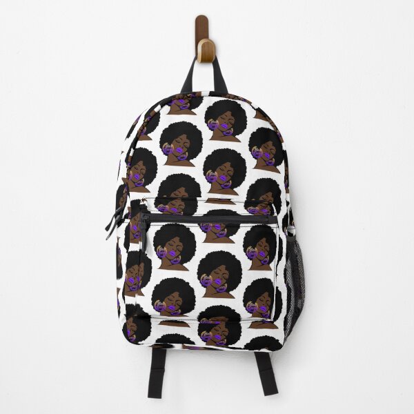 Item preview, Birthday Gifts Afro Diva Purple Lips Black Girl Magic Puff Natural Hair Queen Melanin designed and sold by Black Queens.
