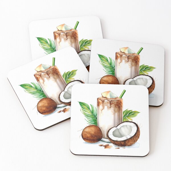 Item preview, Coconut Drink Clipart, Drink & Cocktail, Cocktail Art, Beverage Image, Alcohol Drink, Non-Alcoholic Drink, Party Cocktail Art designed and sold by CoolorPainting.