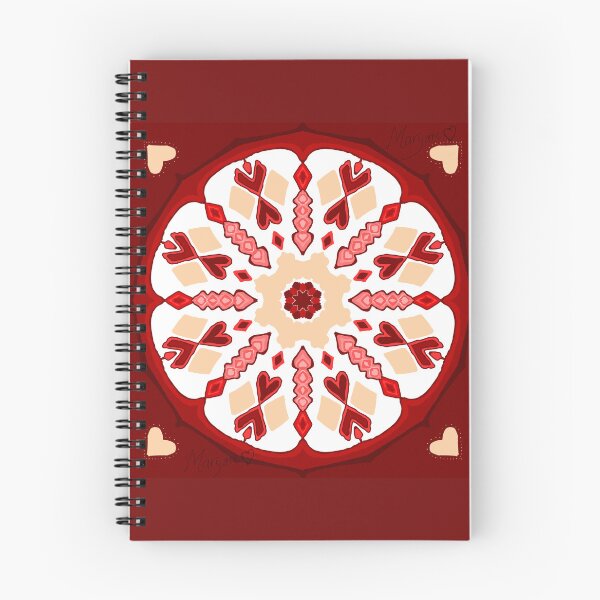 Item preview, Red mandala and hearts designed and sold by maryam99999.