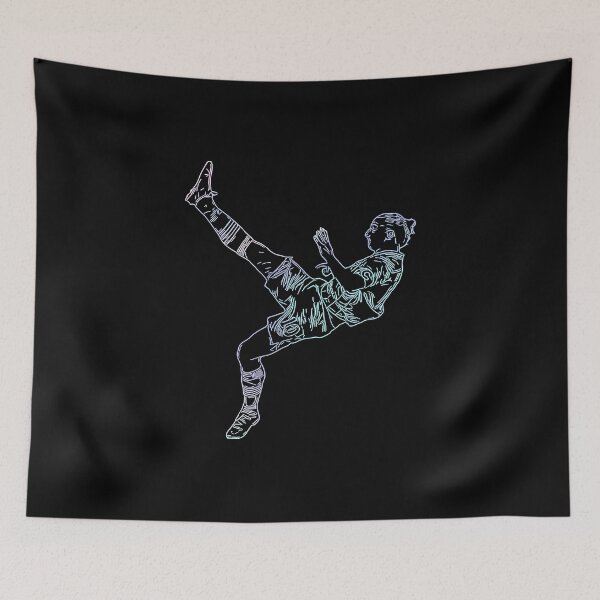 Item preview, Zlatan Ibrahimovic Bicycle Karate Kick Sweden goal Line Art Holographic designed and sold by 442workshop.
