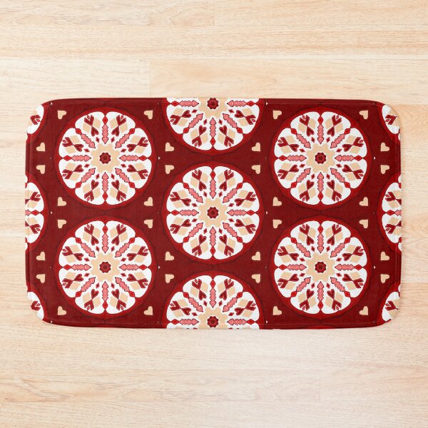 Item preview, Red mandala and hearts designed and sold by maryam99999.