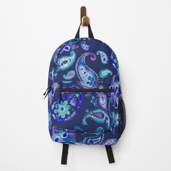 Item preview, Paisley watercolor handmade blue designed and sold by Alessandro Remo Mazzoni Remotextiles.