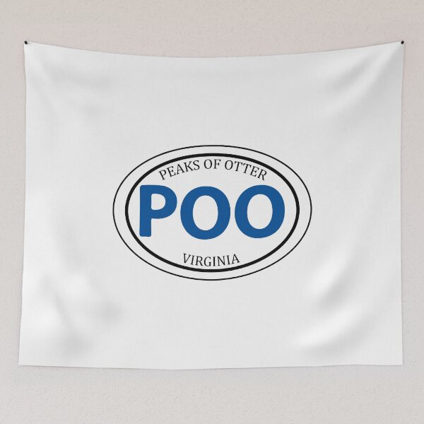 Item preview, POO Peaks of Otter Oval VA Virginia Code designed and sold by richter74.