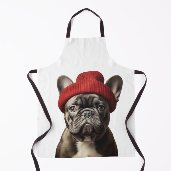 Item preview, Cute Bulldog with a Cousteau-style red hat designed and sold by Polnorandco.