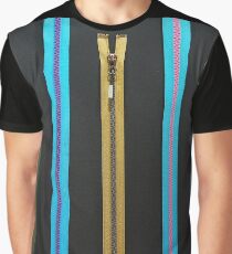 Zippers for clothes on black Graphic T-Shirt