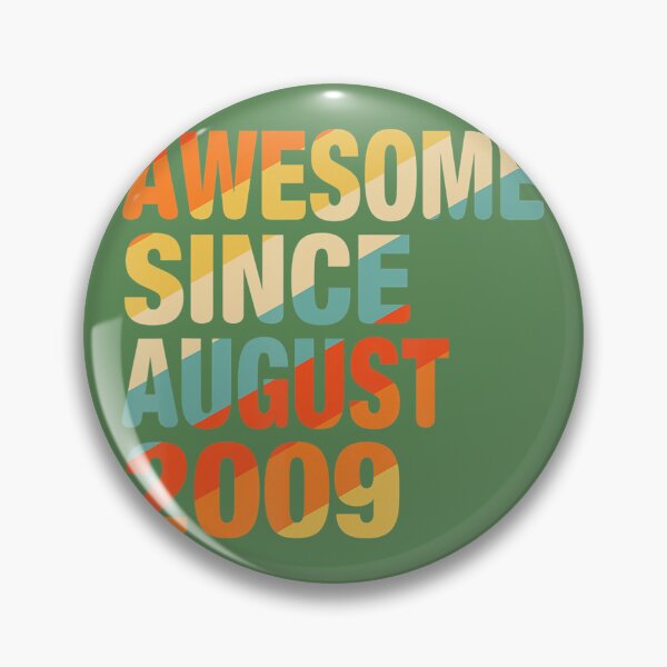 Item preview, Vintage 13th Birthday Awesome Since August 2009 13 Years Old 	 	 designed and sold by fycowtslz64.