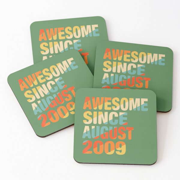 Item preview, Vintage 13th Birthday Awesome Since August 2009 13 Years Old 	 	 designed and sold by fycowtslz64.