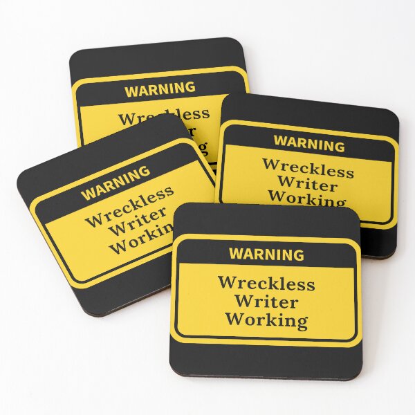 Item preview, WARNING: Wreckless Writer Working designed and sold by TheKnightWriter.