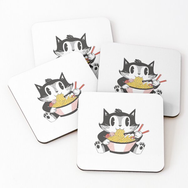 Item preview, Cat eats ramen designed and sold by DerSenat.