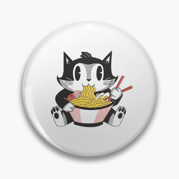Item preview, Cat eats ramen designed and sold by DerSenat.