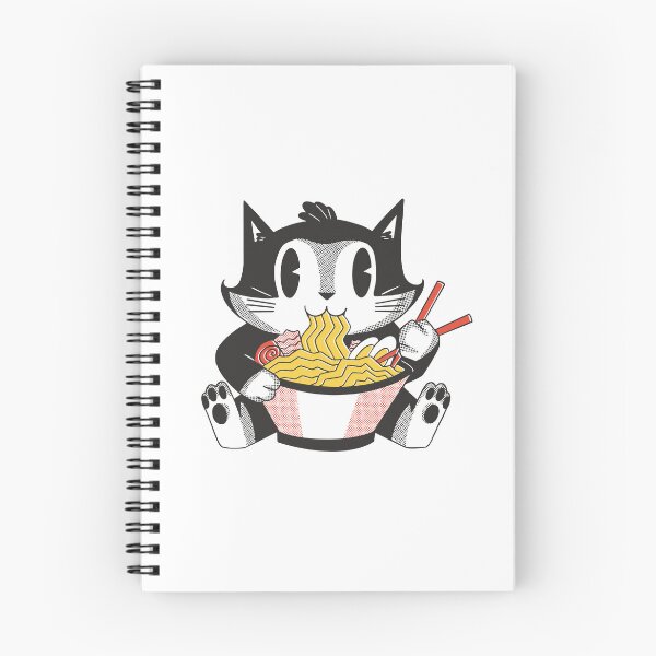 Item preview, Cat eats ramen designed and sold by DerSenat.