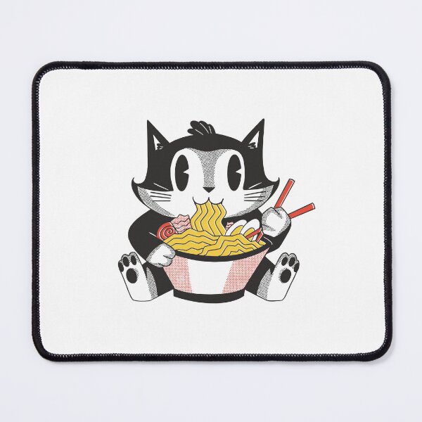 Item preview, Cat eats ramen designed and sold by DerSenat.
