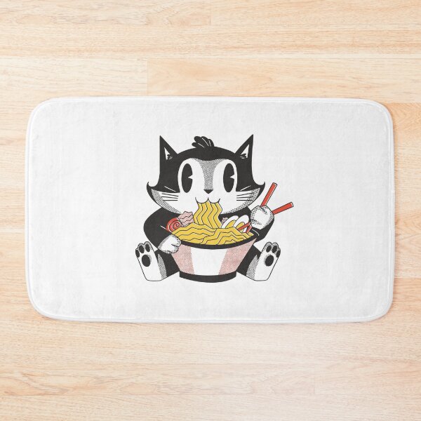 Item preview, Cat eats ramen designed and sold by DerSenat.