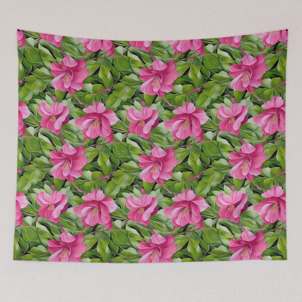Item preview, Seamless Floral Design Pattern with Pink flowers designed and sold by kiyaansh16.