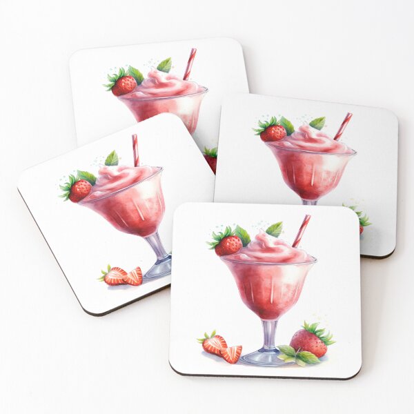 Item preview, Strawberry Daiquiri Drink Clipart, Drink & Cocktail, Cocktail Art, Beverage Image, Alcohol Drink, Non-Alcoholic Drink, Party Cocktail Art designed and sold by CoolorPainting.