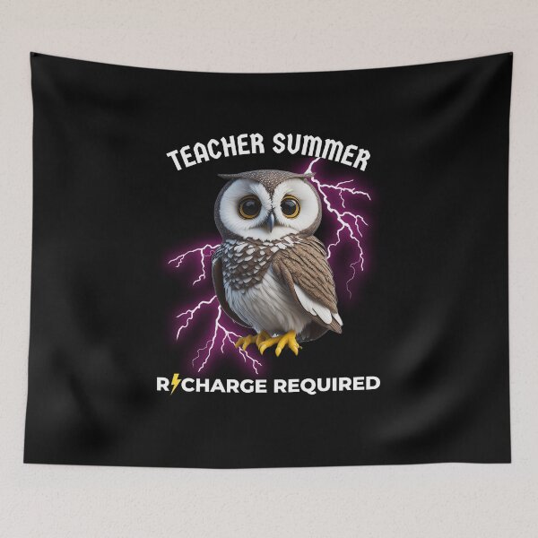 Item preview, Teacher Summer Recharge Required Funny Cute Quote designed and sold by sleekartist.