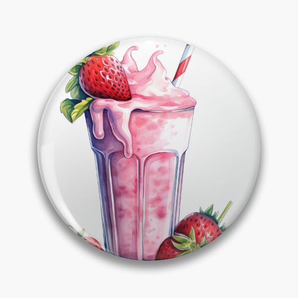 Item preview, Strawberry Milkshake Drink Clipart, Drink & Cocktail, Cocktail Art, Beverage Image, Alcohol Drink, Non-Alcoholic Drink, Party Cocktail Art designed and sold by CoolorPainting.