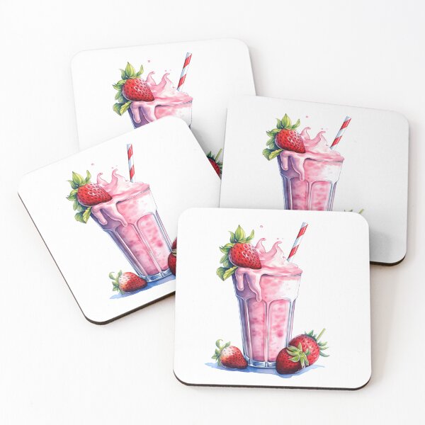 Item preview, Strawberry Milkshake Drink Clipart, Drink & Cocktail, Cocktail Art, Beverage Image, Alcohol Drink, Non-Alcoholic Drink, Party Cocktail Art designed and sold by CoolorPainting.