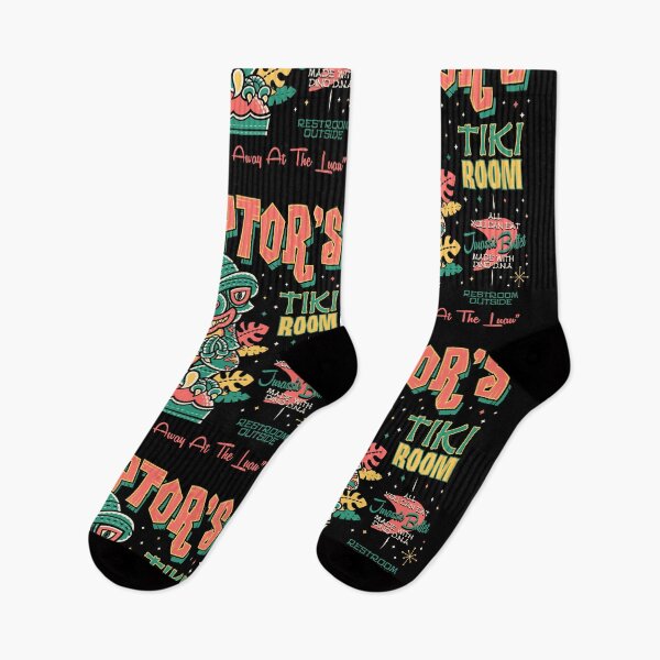 Item preview, Raptors Tiki Room Creepy Cute Monster Island Vacation Retro Vintage Surf designed and sold by Nemons.
