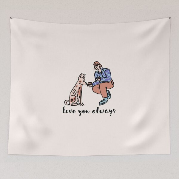 Item preview, Dog pet love you always passed away death bereavement grieving quote miss you spots designed and sold by emcazalet.