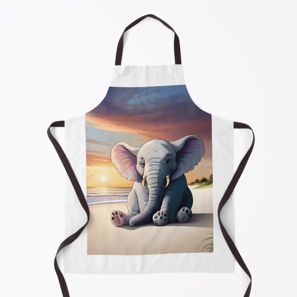 Item preview, elephant on the beach designed and sold by Isalumw.