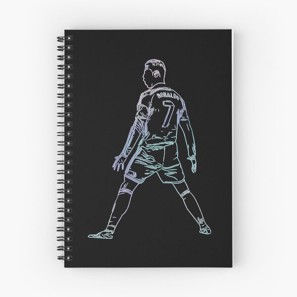 Item preview, Ronaldo Signature Celebration Siuuuuu Line Art Holographic designed and sold by 442workshop.