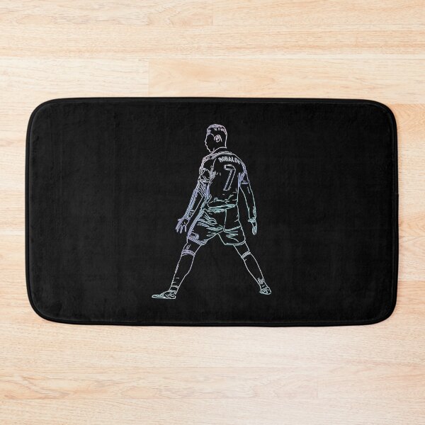 Item preview, Ronaldo Signature Celebration Siuuuuu Line Art Holographic designed and sold by 442workshop.