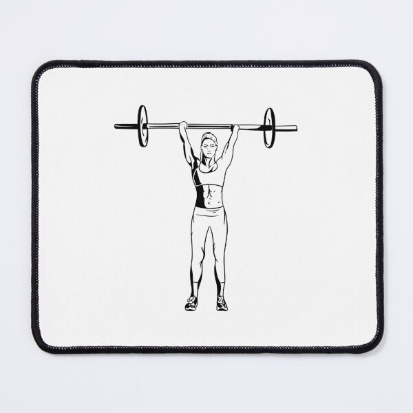 Item preview, woman weightlifting designed and sold by DerSenat.