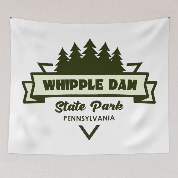 Item preview, Whipple Dam State Park Pennsylvania Trees And Ribbon designed and sold by bivenart.