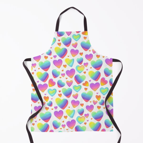 Aperçu de l'œuvre Modèle sans couture de coeurs arc-en-ciel aquarelle créée et vendue par PatternStudios.