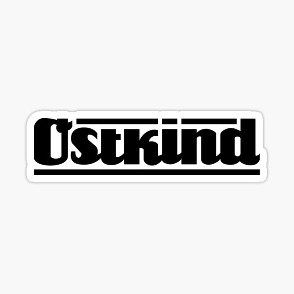 Vista previa del artículo con la obra «Letras de Ostkind (negro)», diseñado y vendido por VEB Ostladen.