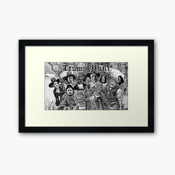 Trump Hunt Framed Art Print