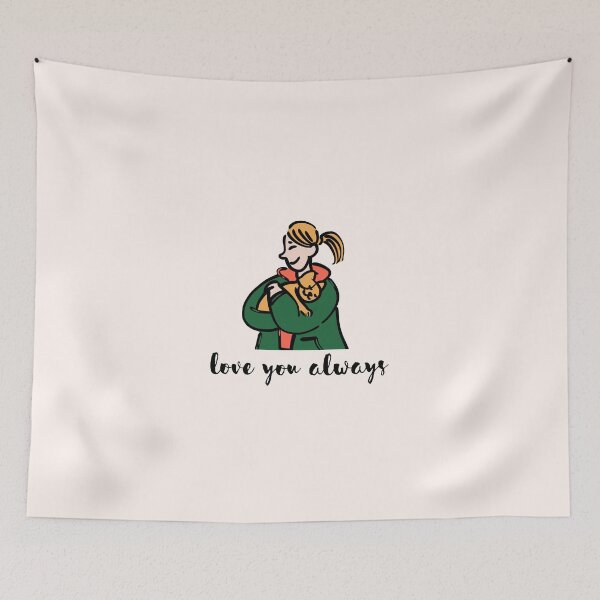 Item preview, Small Dog pet love you always passed away bereavement grieving quote miss you girl hug designed and sold by emcazalet.