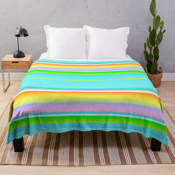 Item preview, Cheerful vibrant multi-color stripes | bright lime green turquoise pink orange striped designed and sold by lausn.