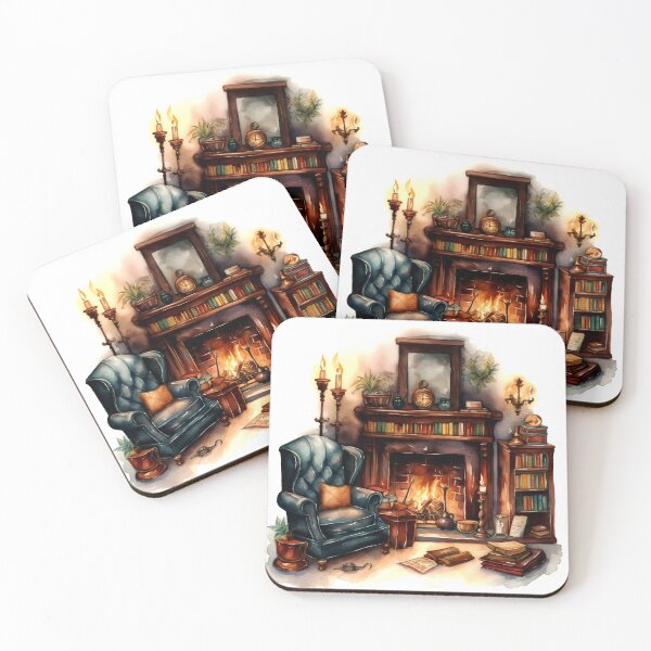Item preview, Vintage Fireplace Corner Clipart, Retro Hearth Designs, Classic Fire Imagery, Old-Fashioned Warmth Illustrations, Watercolor Art designed and sold by CoolorPaint.