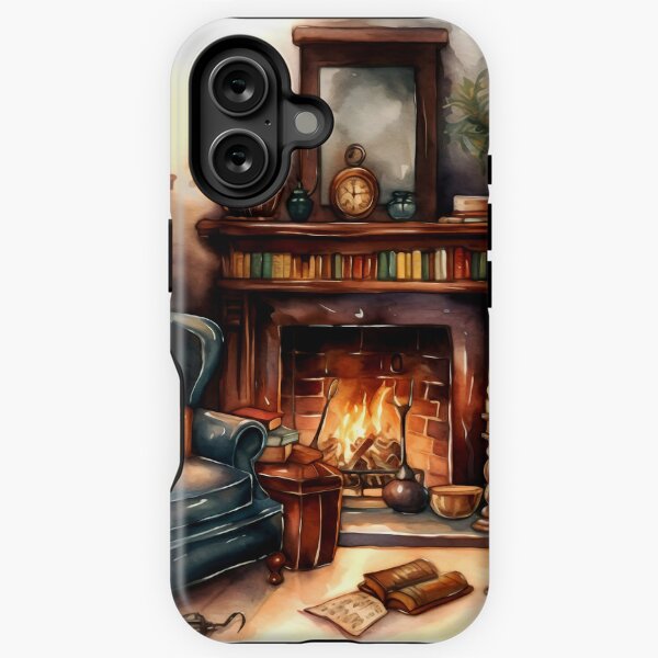 Item preview, Vintage Fireplace Corner Clipart, Retro Hearth Designs, Classic Fire Imagery, Old-Fashioned Warmth Illustrations, Watercolor Art designed and sold by CoolorPaint.