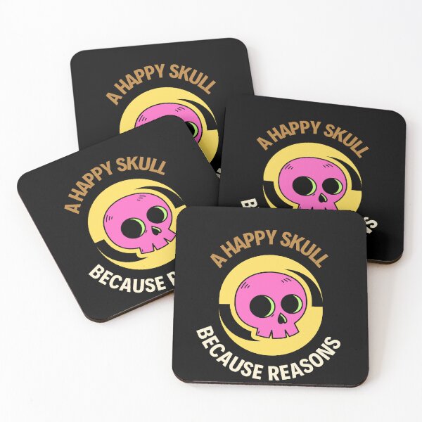 Item preview, A Happy Skull because reasons.  designed and sold by KateAndersonLTD.