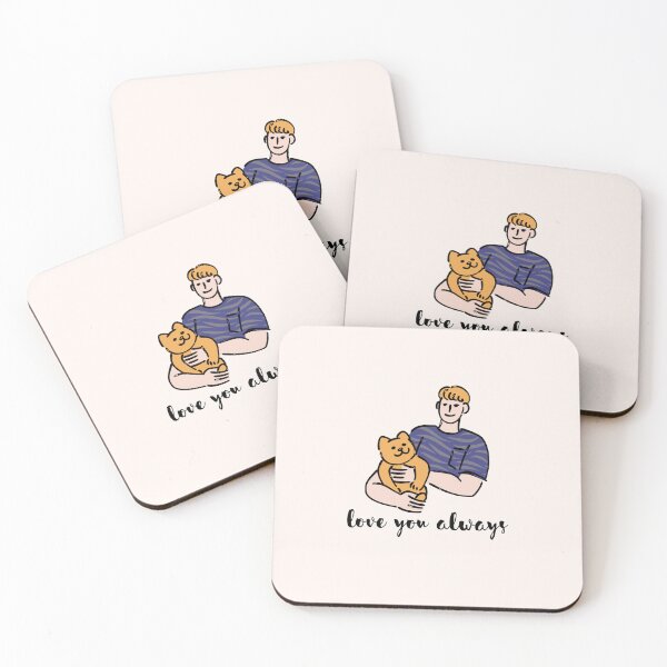 Item preview, Boy and Small Dog pet love you always passed away bereavement grieving quote miss you hug designed and sold by emcazalet.