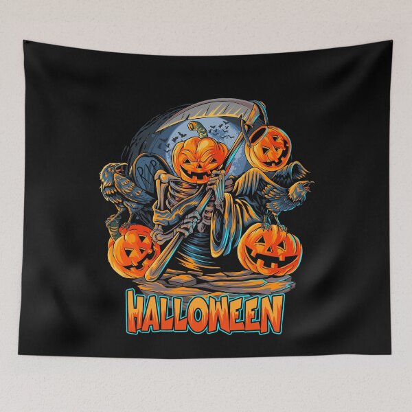 Item preview, angel death halloween pumpkin head designed and sold by quanlh.
