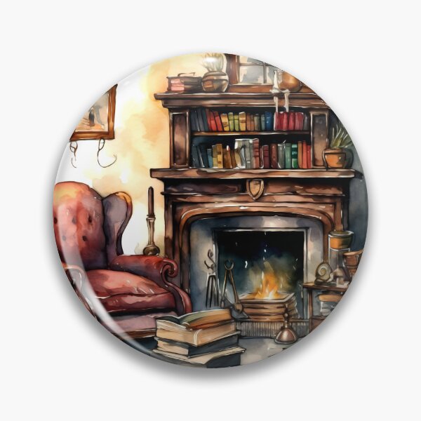 Item preview, Vintage Fireplace Corner Clipart, Retro Hearth Designs, Classic Fire Imagery, Old-Fashioned Warmth Illustrations, Watercolor Art designed and sold by CoolorPaint.