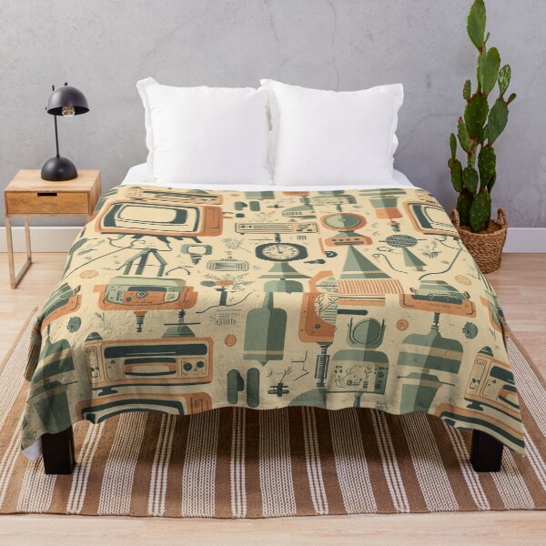 Item preview, Retro Telivision Pattern designed and sold by OrbitDesigns7.