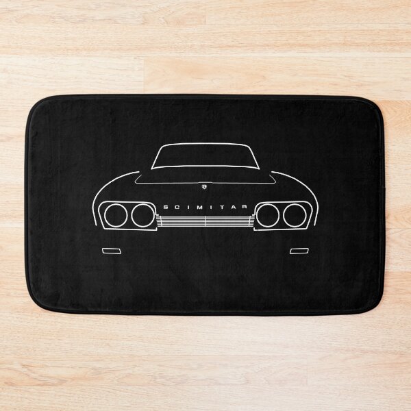 Item preview, Reliant Scimitar GTE SE5 1970s British classic car outline white designed and sold by soitwouldseem.
