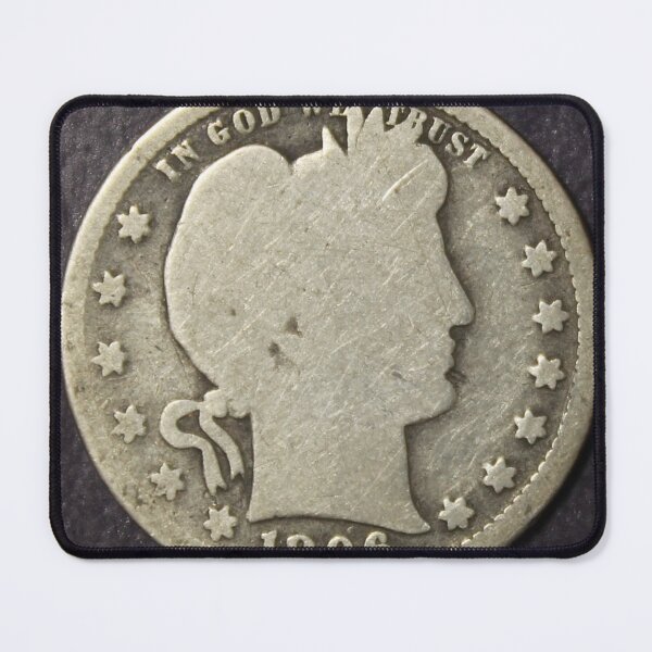 Item preview, 1896 Barber Quarter designed and sold by coinsxcrochet.