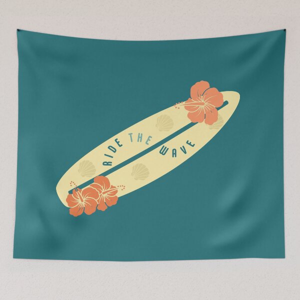 Item preview, Ride the wave surfboard designed and sold by StitchesSleeves.