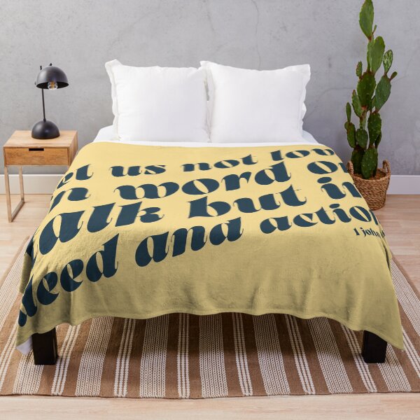 Item preview, 1 John 3:18 - Love in Deed and Action - bible verse quote designed and sold by Firmly Planted Prints.