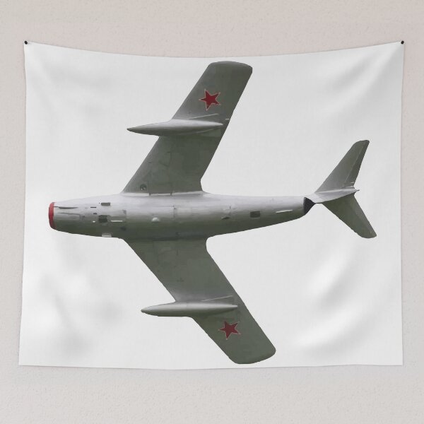 Item preview, Mikoyan Gurevich MiG 15 FAGOT Fighter Jet Underside right turn Russian Air Force 1947 designed and sold by AfterburnerOne.