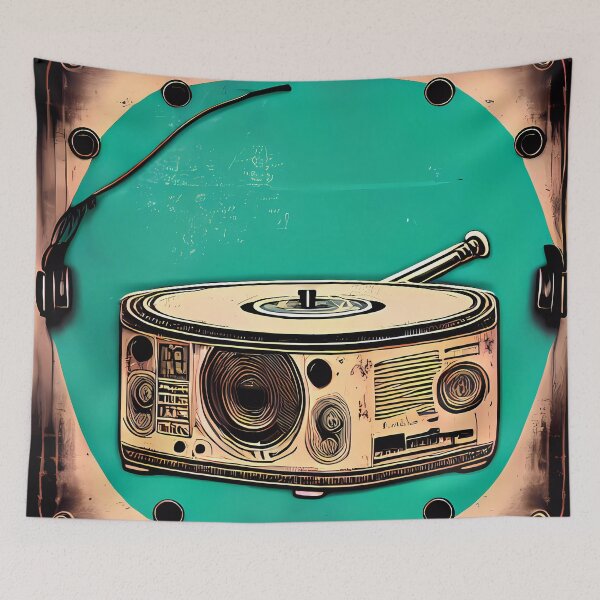 Item preview, Old School DJ Equipment designed and sold by Transelasticart.
