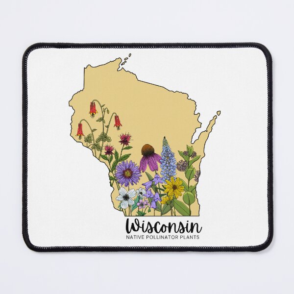 Item preview, Wisconsin Pollinator Plants Yellow designed and sold by OneCreativeBee.